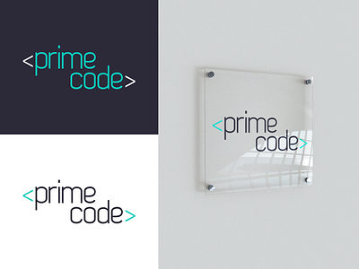 Prime Code Logo aqua brand icon brand identity branding icon identity logo logo design logodesign logotype mark software software development software logo symbol