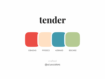 Tender Color Palette clean