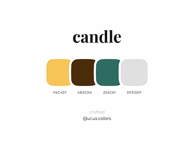 Candle Color palette 3d animation app art branding clean color colour design flat graphic design illustration logo motion graphics palette theme ui
