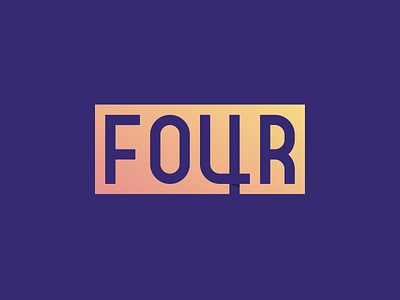 Four 4 four gad illustrator logo vector