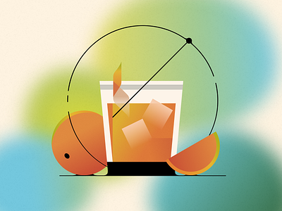 Whiskey Sour alcohol glass illustration juice orange vector whiskey whiskey sour