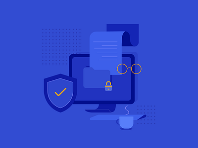 Secure Illustration by Praskovia Mickiewicz on Dribbble