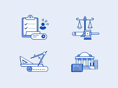 Industry Icons engineering finance flat icons icons set legacy project management svg vector web