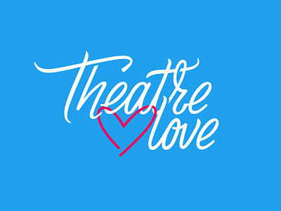 theatre.love logo illustrator cc lettering logo theatre