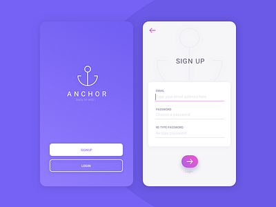 Daily UI Challenge #001 - Signup screen 001 dailyui form minimal password signup sketch vectors