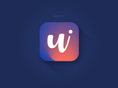 Daily UI Challenge #005 - App icon 005 app icon colour colourful dailyui gradients icon minimal