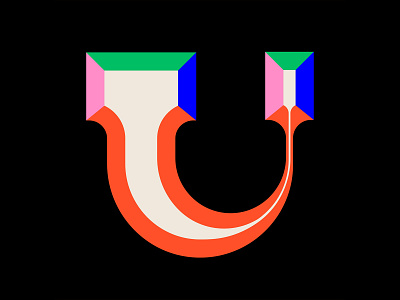 36days_U 36daysoftype branding colors design illustration instagram lettering logo typography vector