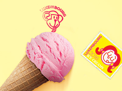 Luxembourg Ice-cream Poster
