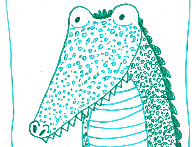Crocodile Illustration character children crocodile cute design illustration poster theatre