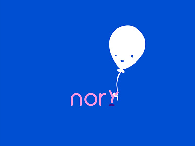 Happy Balloon balloon character children design happy identity illustration logo play vector