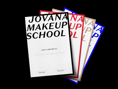 Jovana Makeup School Diploma beauty branding colors colorscheme diploma identity instagram logo logotype makeup makeup artist print design school typogaphy visual design visual identity