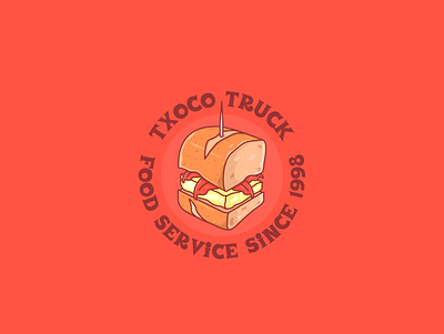 Food Truck brand branding doodle doodleart doodles flatdesign flaticons food foodtruck icon idenity illustration lettering logo minimal vector