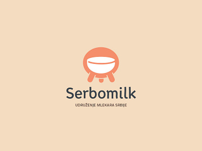 Serbomilk branding dairy design illustration logo milk typography