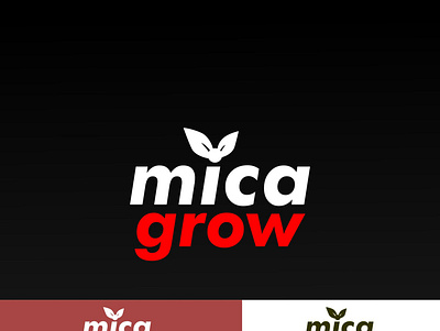 MICA GROW LOGO DESIGN graphic design logo motion graphics