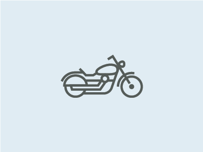 Motorcycle bike flat icon icon design line mark minimal motorcycle