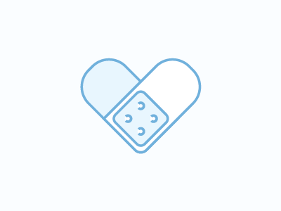 Heathcare Illustration flat design heart icon icon design illustration mark