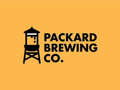 Packard Brewing Co. beer branding brewery craft beer detroit indentity logo michigan packard