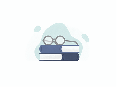 Results books flat design glasses graphic result test texture