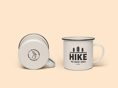 Hike the Great Lakes Enamel Mug cup enamel cup great lakes hike michigan mug national park service nature nps outdoors