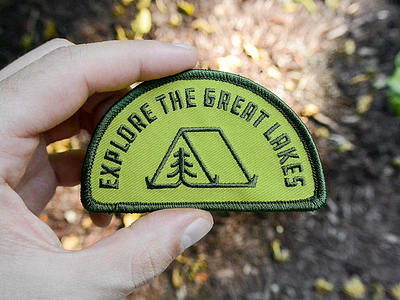Explore the Great Lakes Patch backpack camp hike michigan nature outdoors patch