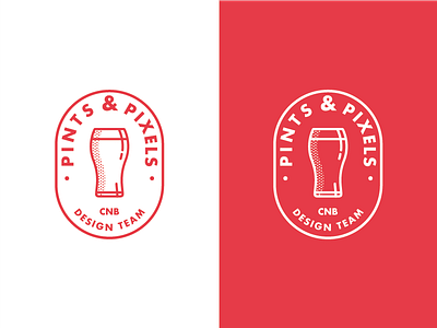 Pints & Pixels beer branding halftone icon logo meetup minimal pint pixels