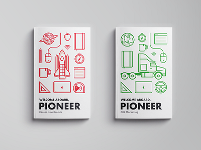 Welcome Aboard, Pioneer book booklet icon icons line onboarding space startup trucking