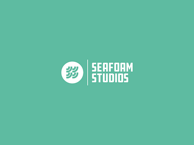 Seafoam Studios v2 brand identity branding logo mark music studio waves