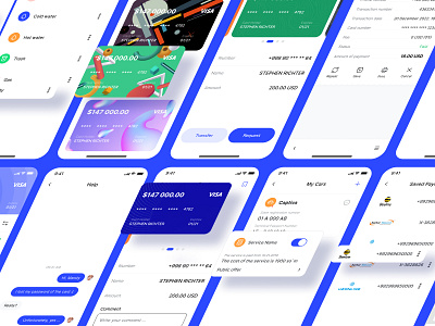 Fintech UI Kit app banking finance fintech light ui uikit