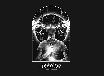 Resolve - Terra Mater band merch death design flowers hanging illustration merch merch design metalcore music nature nihilist noise noise shadow photoshop resolve