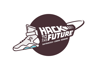 Yammer Hackday 2015 t-shirt back to future clothes film forfun hackday illustration logo t shirt yammer