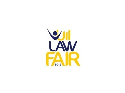 UII LAW FAIR branding event identity law logo typography