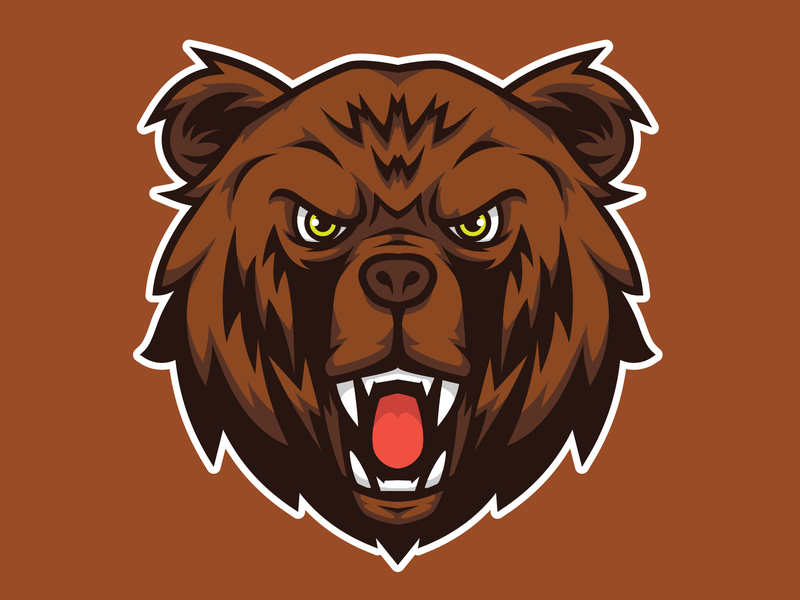 Bear Head Mascot Logo by Nanashi Creative on Dribbble