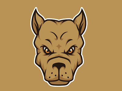 Dog Head Mascot Logo