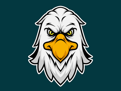 Eagle Head Mascot Logo