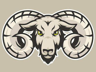 Goat Head Mascot Logo