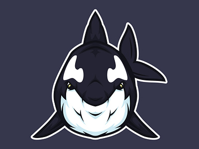 Orca Head Mascot Logo aggresive angry animal beast carnivore character design esport fish fur game gaming head icon illustration logo mad mascot orca powerful