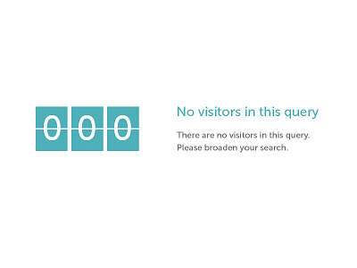 no visitor 404 alert flip numbers