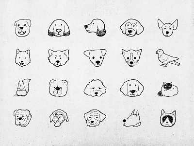 Hand draw icons