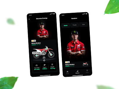 Monster Energy app app application design mob app monster energy ui ux web