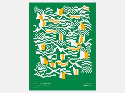 Celtic FC 2020 Scottish Cup Poster celtic football football club illustration minimal poster poster art poster design scotland scottish soccer