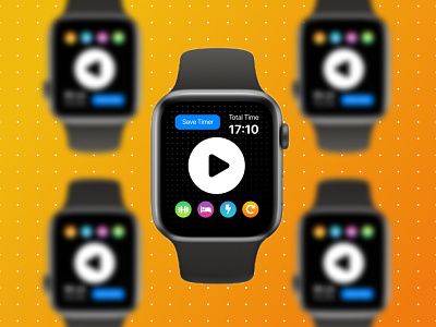 Apple Watch App | FlexN HIIT Timer app app design apple apple watch concept design figma fitness app product design react native ui ux watchos