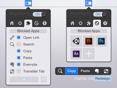 Popclip Redesign