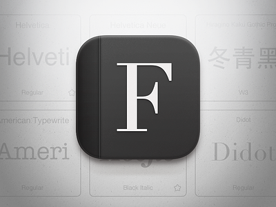 Font List icon for iOS