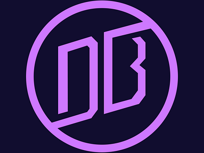 DB Logo abstract branding design graphic design logo minimal vector