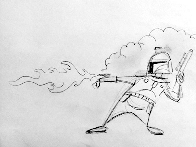 Boba Fett illustration star wars