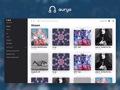 Auryo - Soundcloud desktop client stream page auryo music soundcloud spotify stream