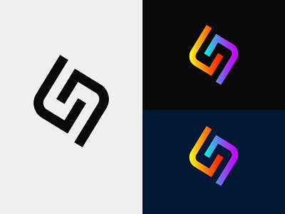 SN Monogram - Personal Logo Concept 3d animation branding graphic design graphicdesigner logo motion graphics ui