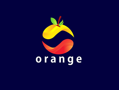 Orange Logo Design photoshop