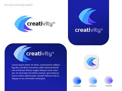 Unused creativity Logo Concept for sale 3d animation branding designinspiration graphic design logo motion graphics ui