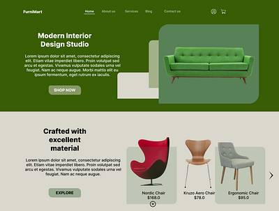 FurniMart graphic design ui